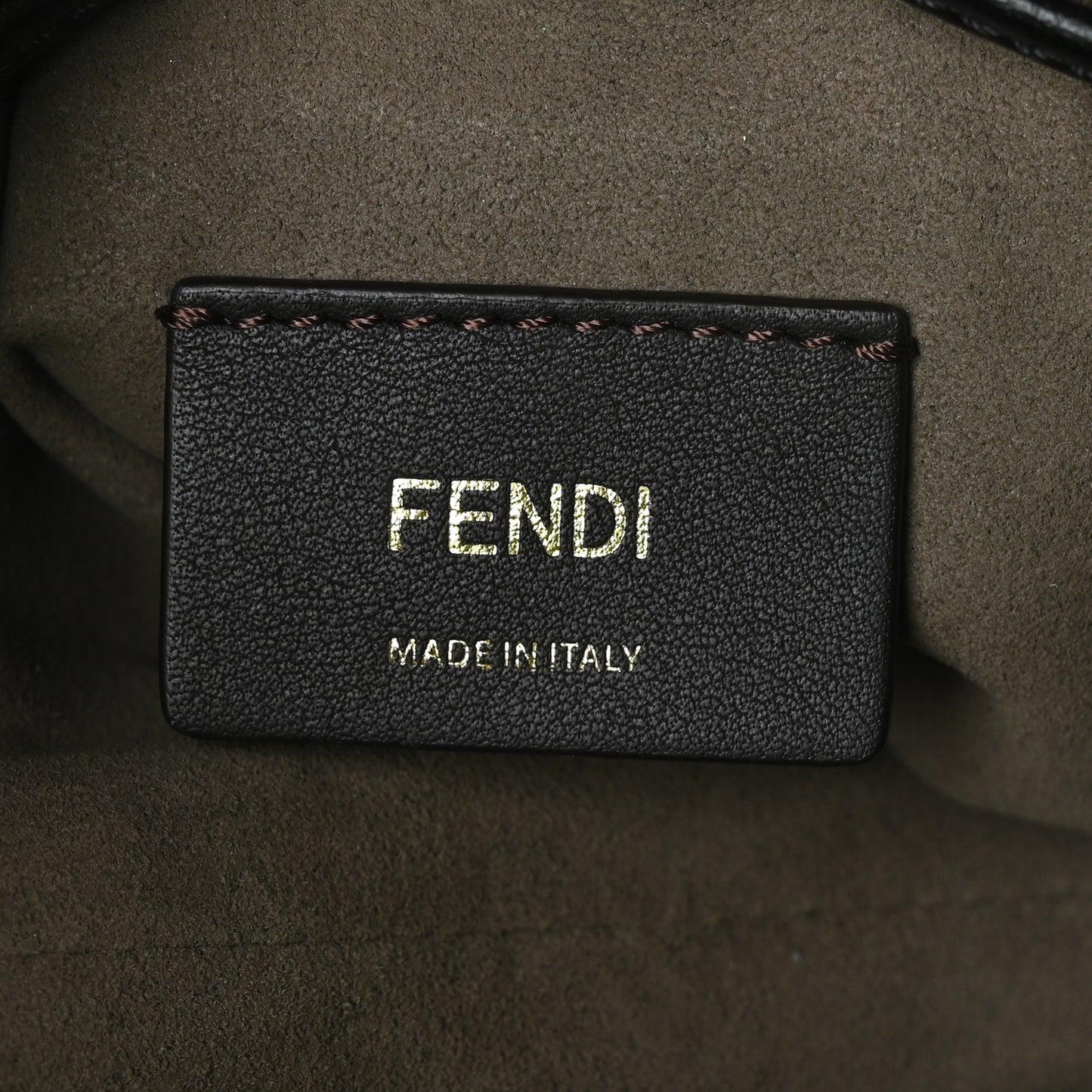 Vitello Liberty Lucido F is Fendi Mini Mon Tresor Bucket Bag Black