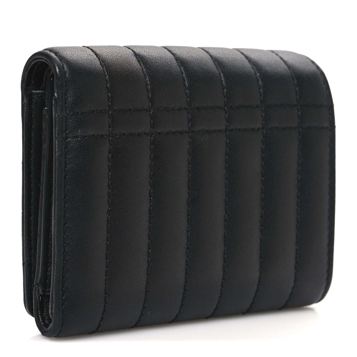 Burberry Lambskin Quilted Small Lola Folding Wallet Black 3 of 8