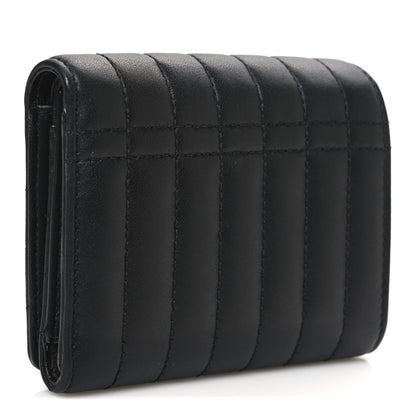 Burberry Lambskin Quilted Small Lola Folding Wallet Black 3 of 8
