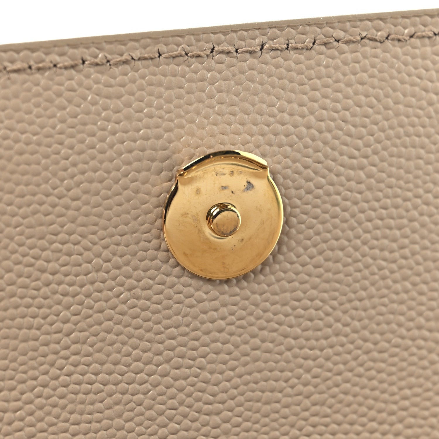 Saint Laurent Grain De Poudre Medium Monogram Kate Satchel Nude Powder 11 of 11