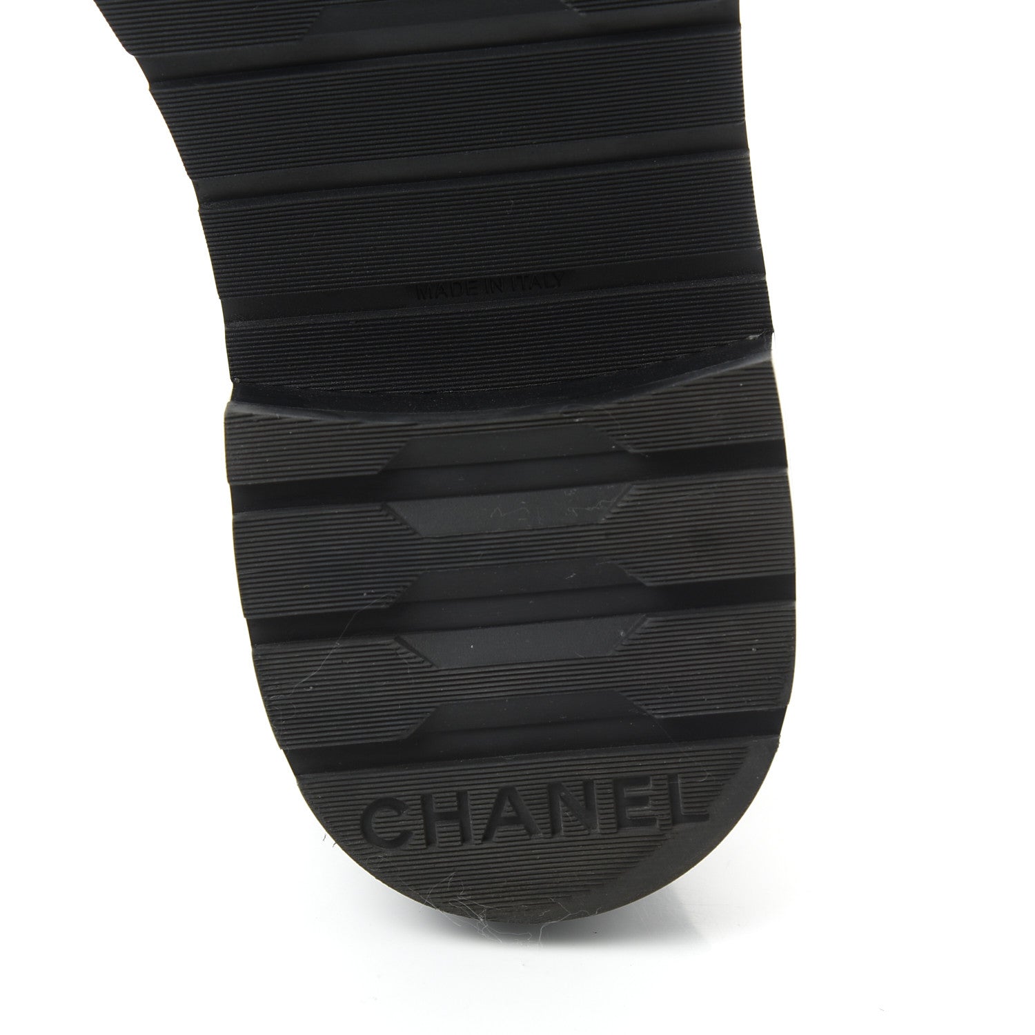 Chanel Shiny Goatskin Calfskin Quilted Lace Up Combat Boots 38 Black 6 of 9