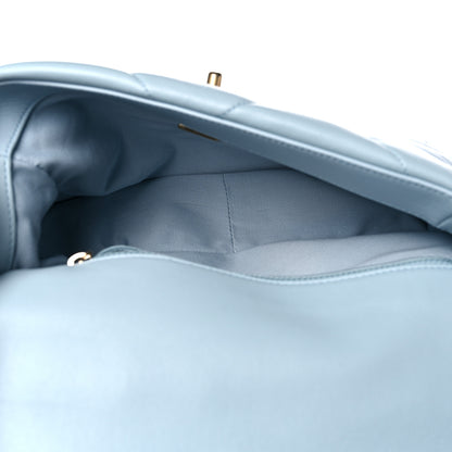 Chanel Lambskin Quilted Medium Chanel 19 Flap Light Blue 7 of 18