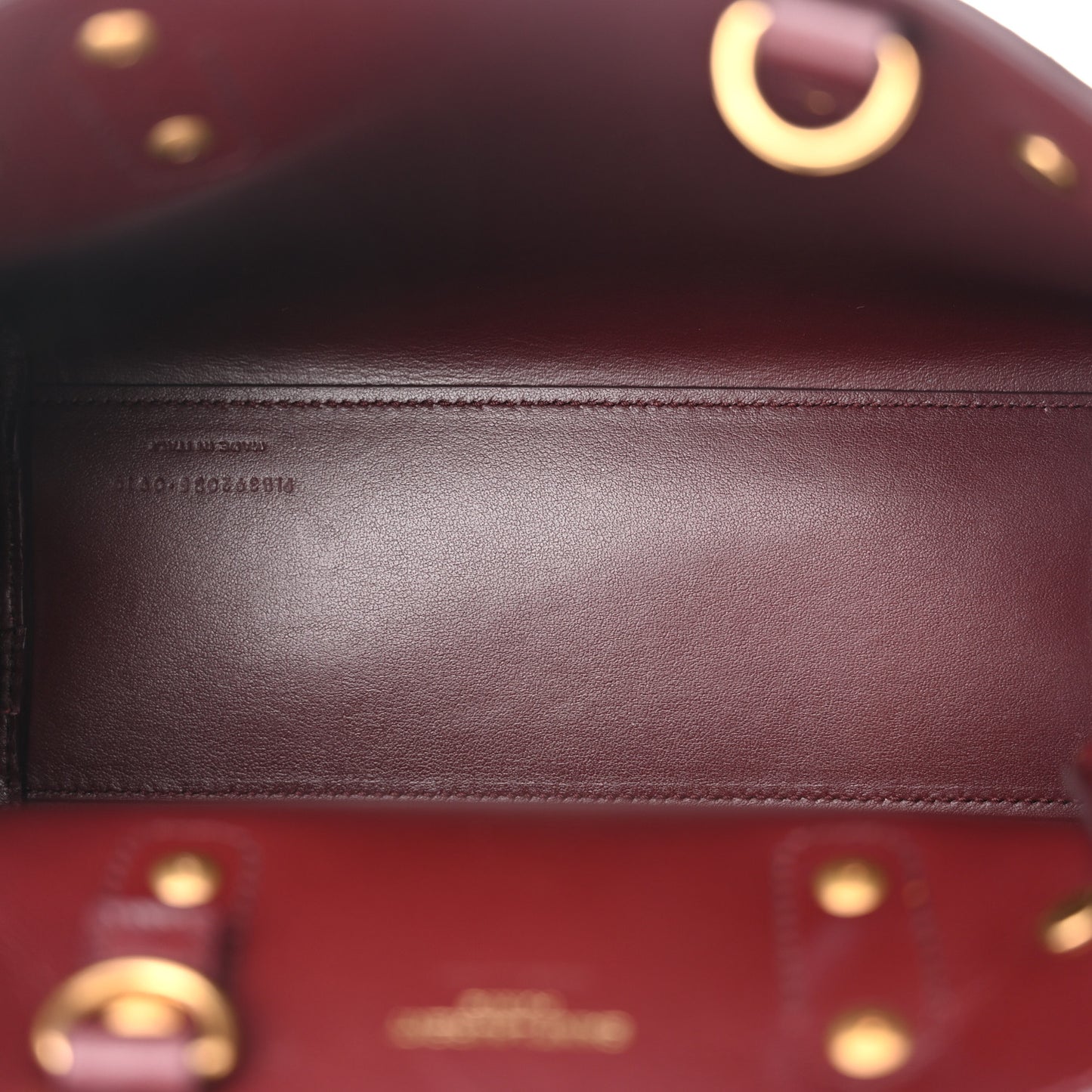 Calfskin Nano Sac De Jour Dark Amaranto