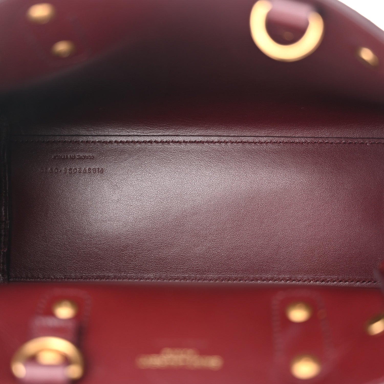 Saint Laurent Calfskin Nano Sac De Jour Dark Amaranto 5 of 10