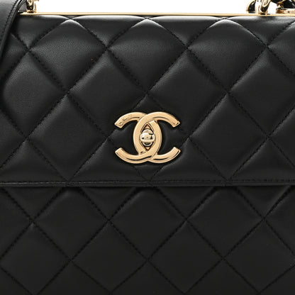 Chanel Lambskin Quilted Small Trendy CC Dual Handle Flap Bag Black 8 of 10
