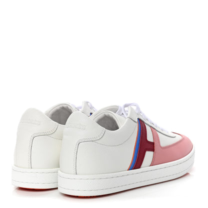 Hermes Epsom Womens Boomerang Sneakers 37.5 Multicolore Rose Pale 3 of 4