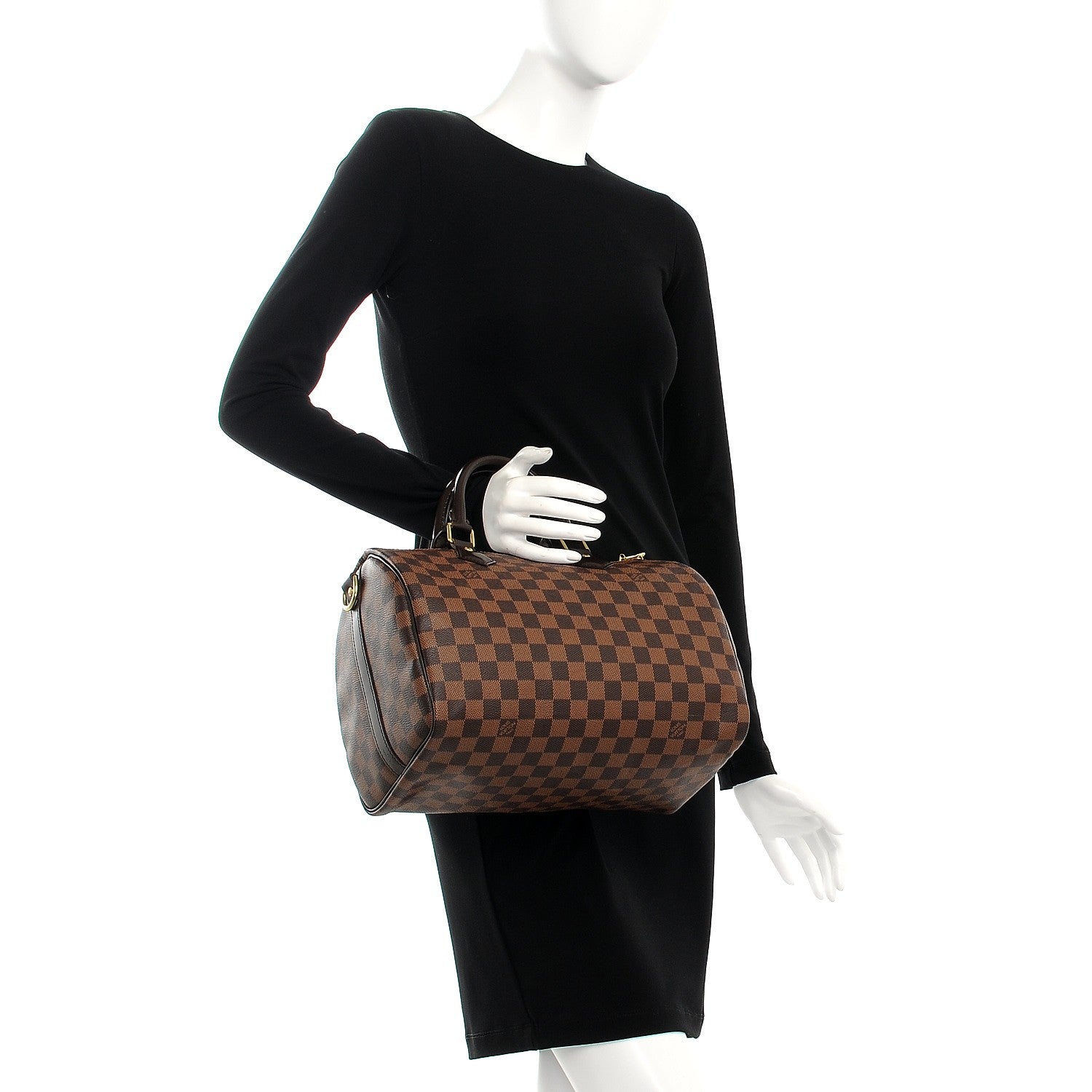 Louis Vuitton Damier Ebene Speedy Bandouliere 30 3 of 9
