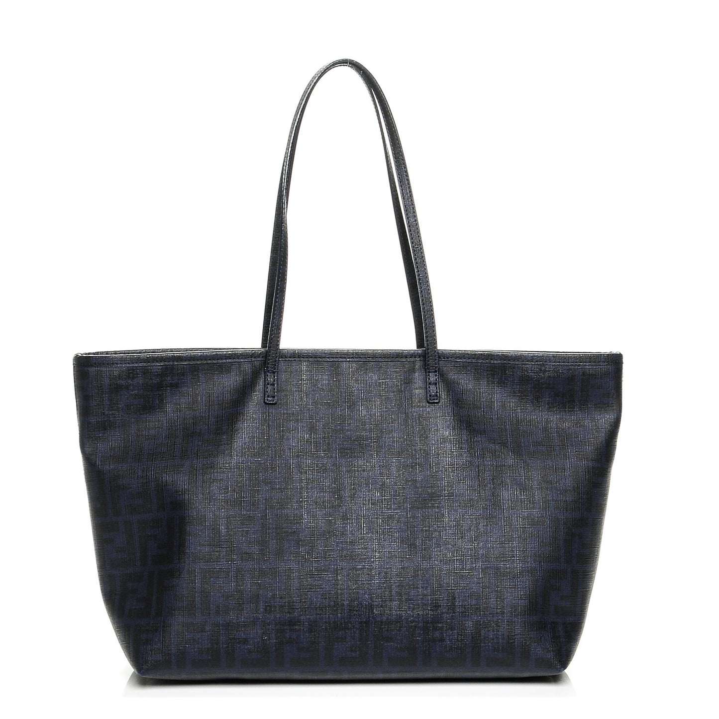 Zucca Spalmati Medium Roll Tote Navy Black