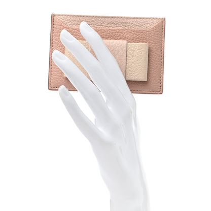 Miu Miu Goatskin Madras Card Case Orchidea Gemma 2 of 8