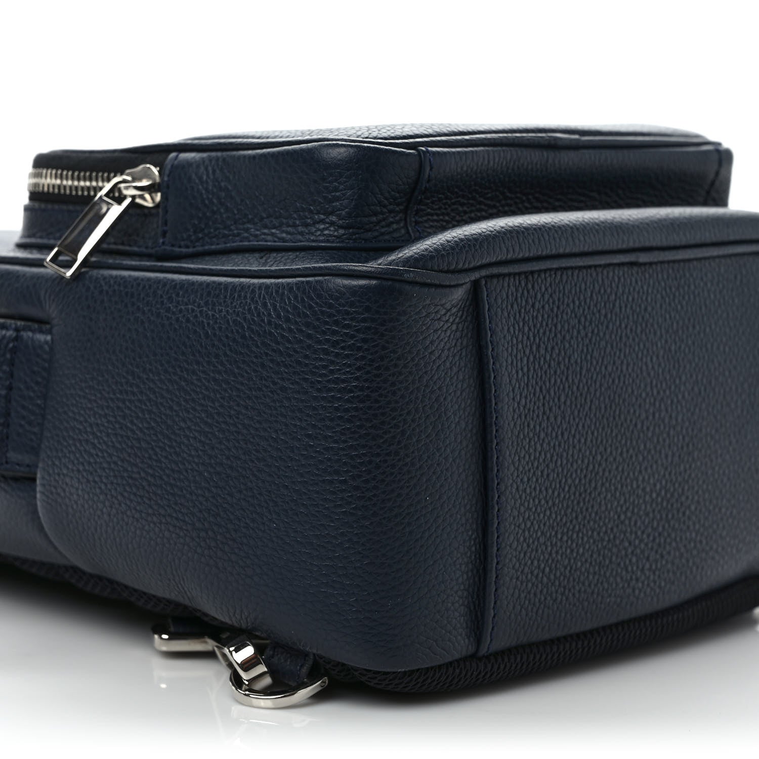 Christian Dior X SHAWN STUSSY Grained Calfskin Ox Head Crossbody Backpack Navy Blue 7 of 8