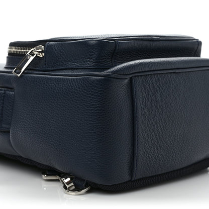 Christian Dior X SHAWN STUSSY Grained Calfskin Ox Head Crossbody Backpack Navy Blue 7 of 8