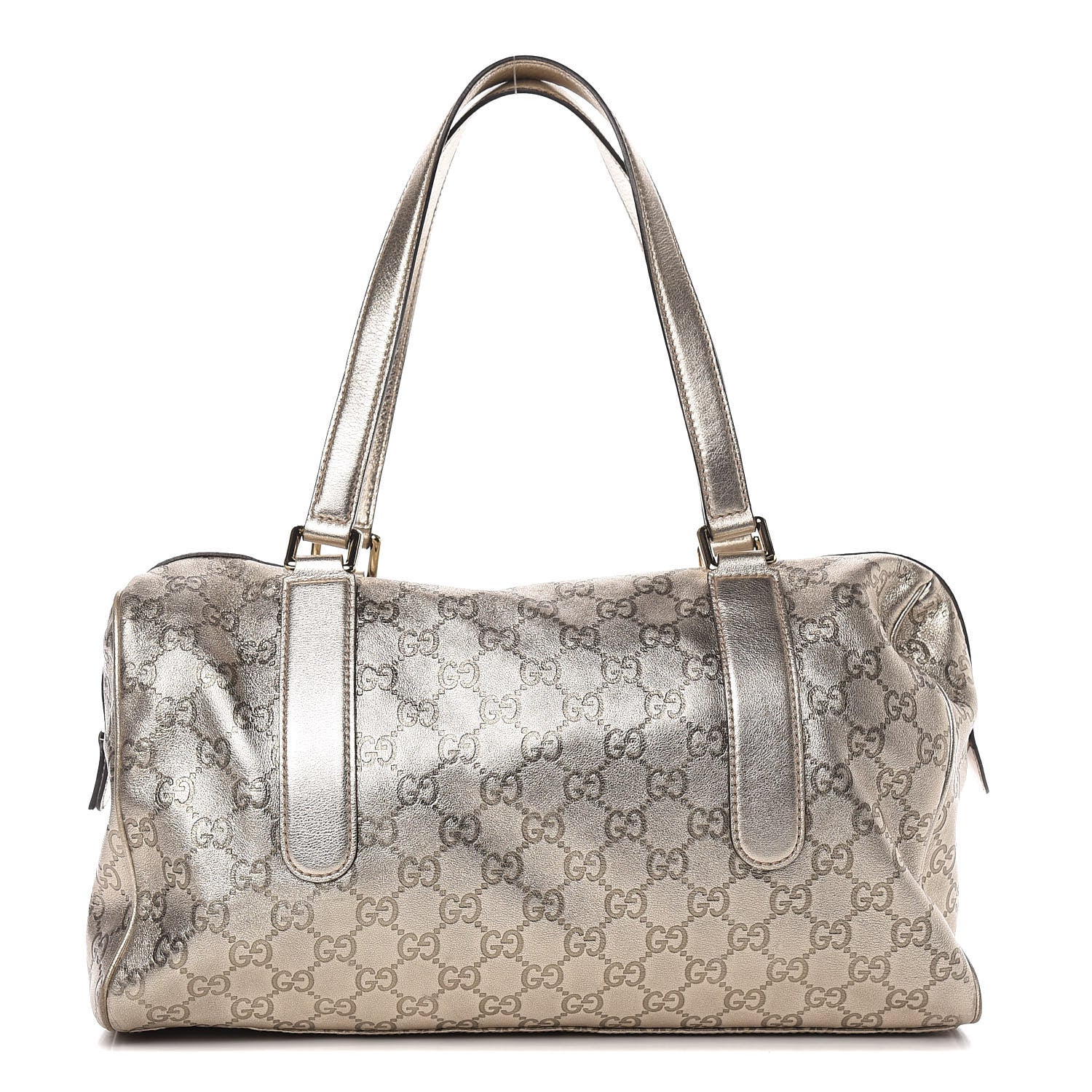 Gucci Metallic Guccissima Boston Gold 1 of 10