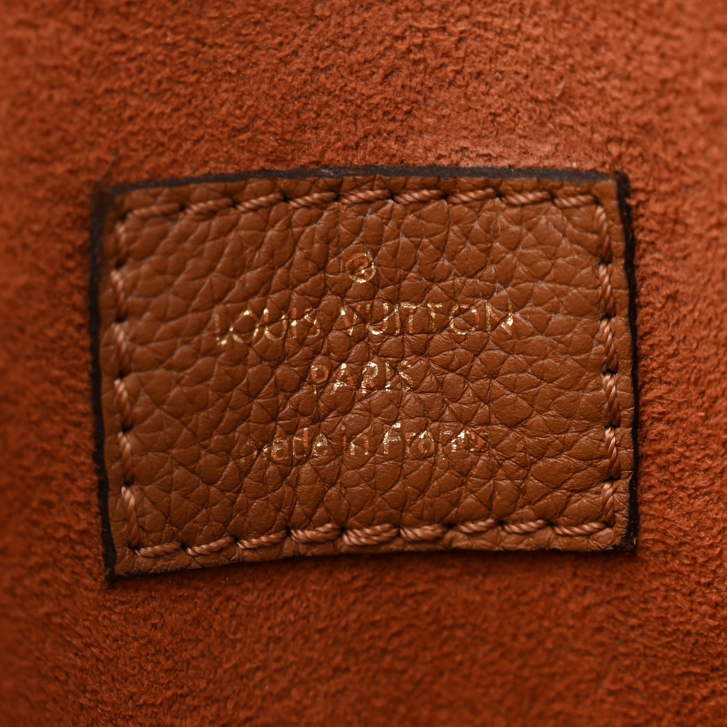 Louis Vuitton Grained Calfskin Lockme Shopper Chataigne 6 of 11