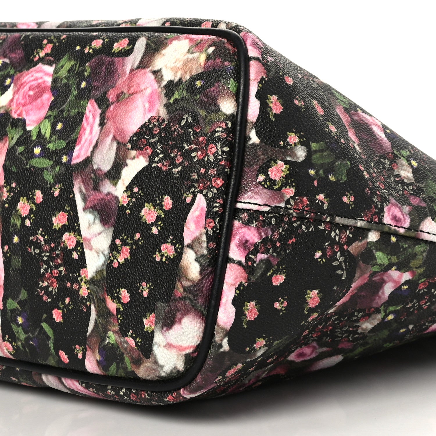 Givenchy Textured Coated Canvas Roses Camouflage Print Large Antigona Tote Black 9 of 9