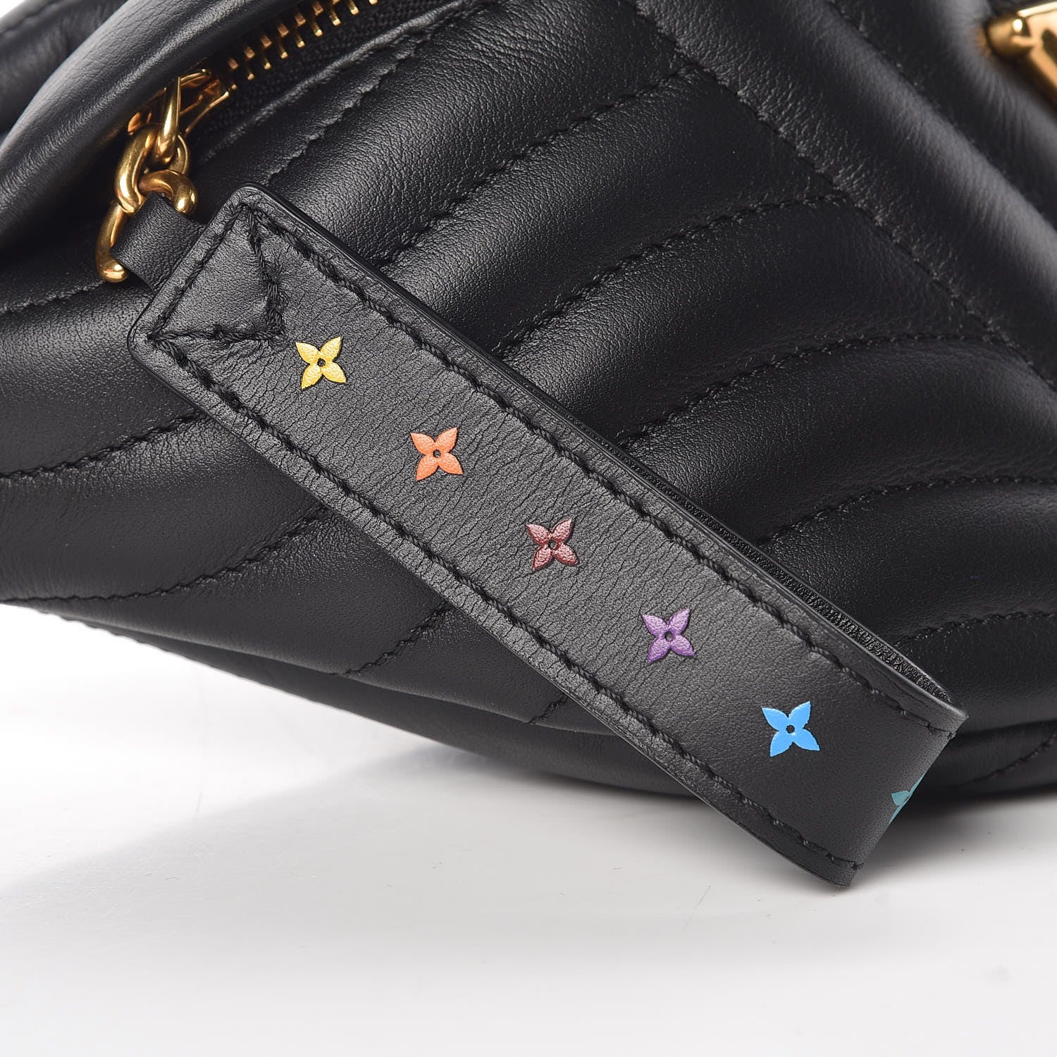 Louis Vuitton Calfskin Quilted New Wave Bumbag Black 8 of 9