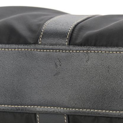 Prada Tessuto Nylon Calfskin Shoulder Bag Black 10 of 13
