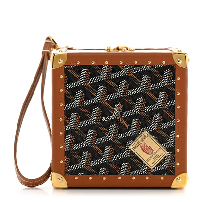 Goyard Goyardine De Trunk Bag Black Gold 1 of 9