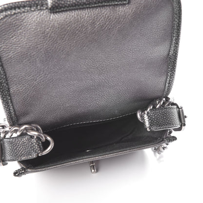 Chanel Iridescent Calfskin Mini Back To School Crossbody Flap Anthracite 6 of 8
