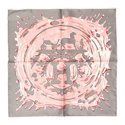 Hermes Silk Peinture Fraiche Scarf 45 Gris Acier Vieux Rose 1 of 4