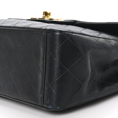 Chanel Lambskin Quilted XL Jumbo Single Flap Black 10 of 11