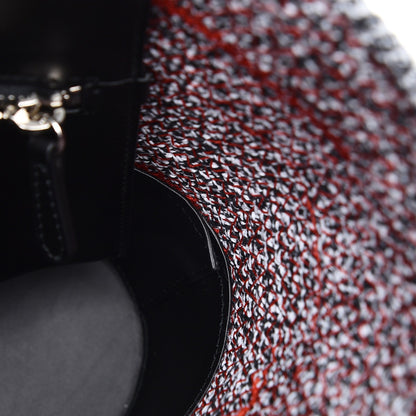 Balenciaga Veau Woven Shopper Tote Red 11 of 11