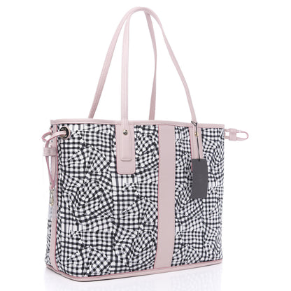 MCM Visetos Medium Liz Reversible Shopper Tote Soft Pink 5 of 13