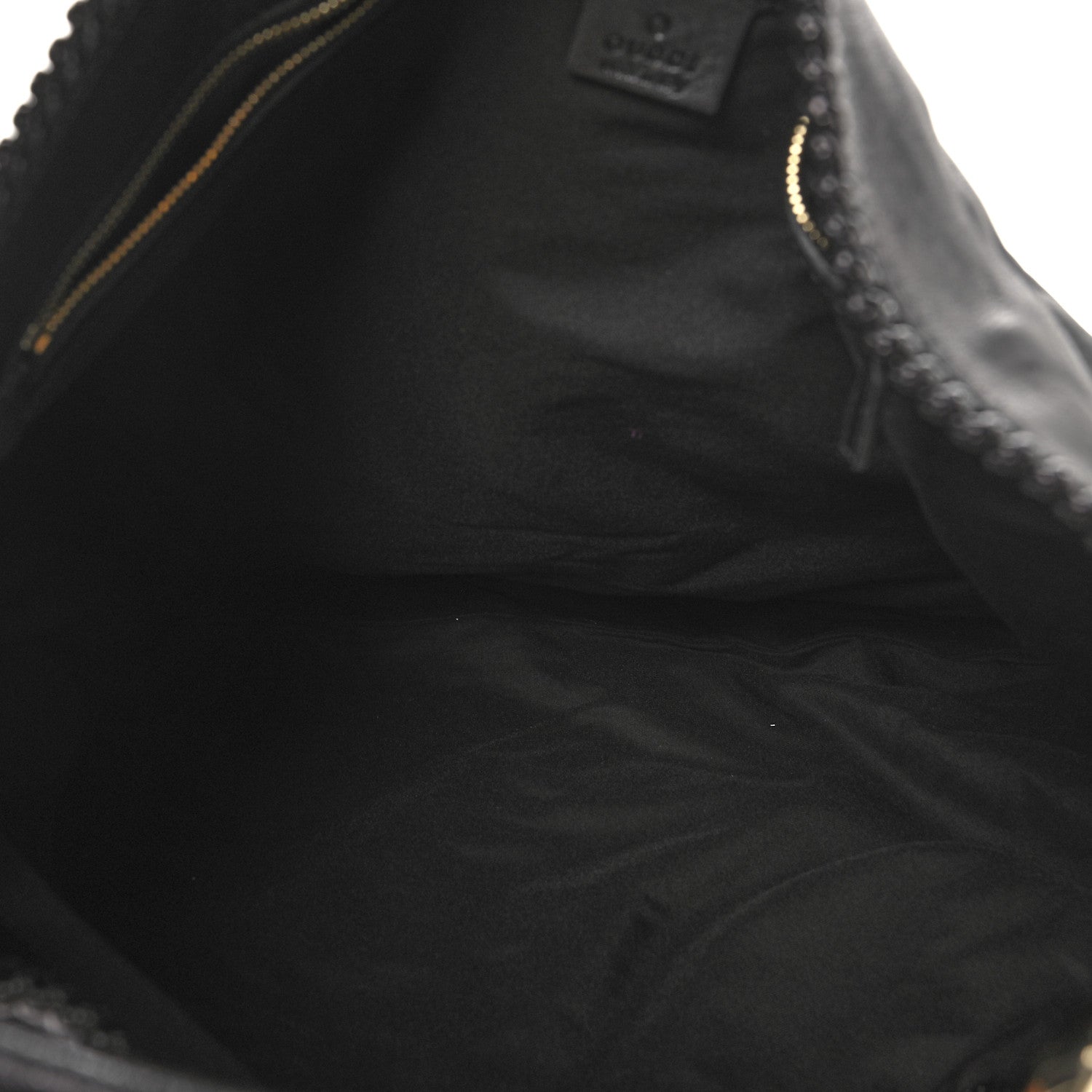 Gucci Calfskin Large Horsebit Chain Hobo Black 5 of 10