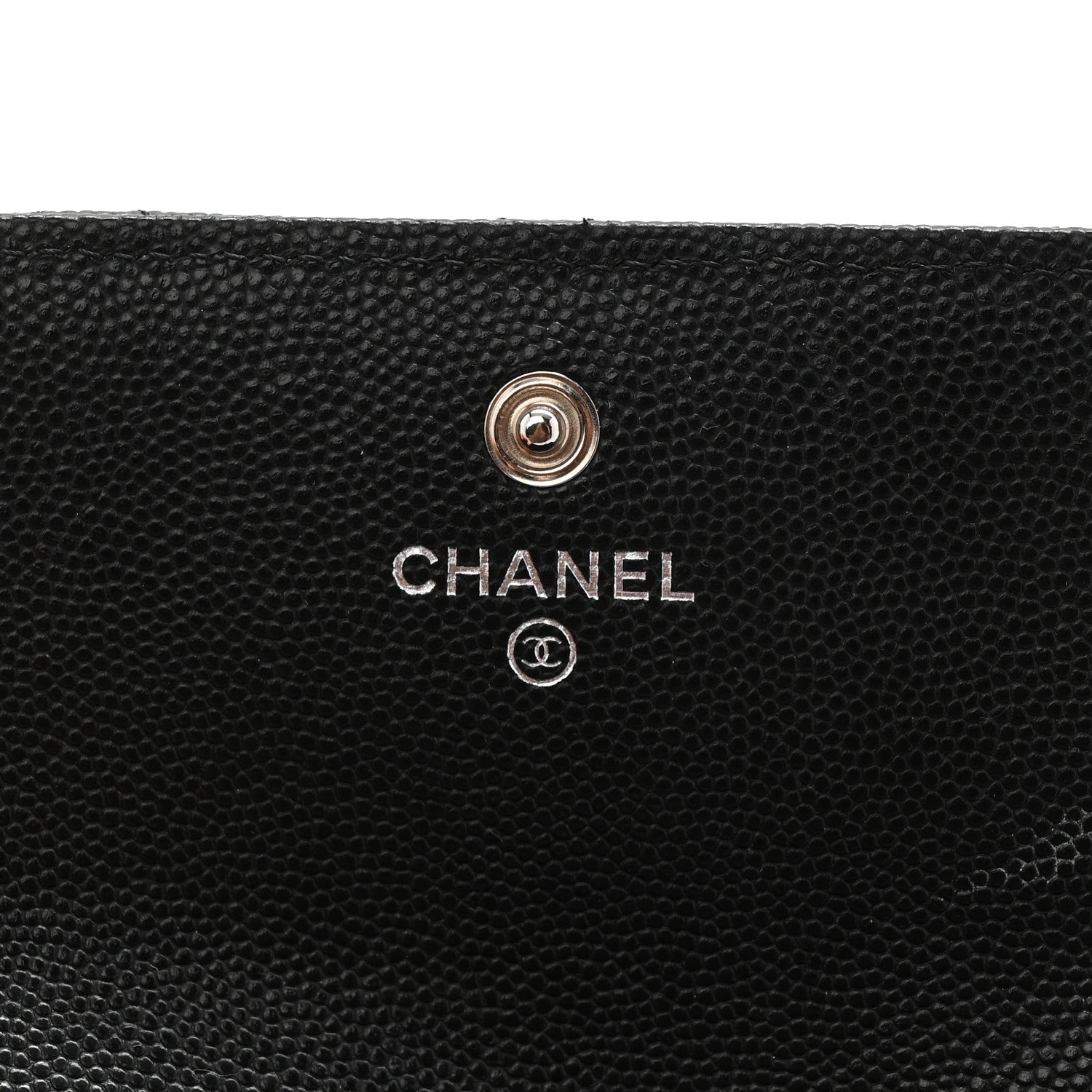 Chanel Caviar Quilted Chanel 19 Flap Wallet Black White 6 of 11