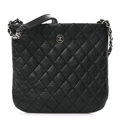 Chanel Aged Calfskin Quilted Crossbody Bag Black 1 of 13