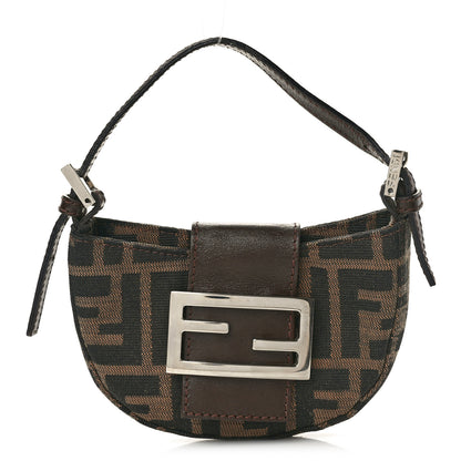 Fendi Zucca Mini Half Moon Baguette Tobacco 1 of 9