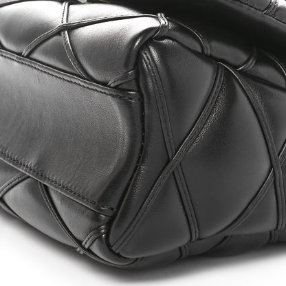 Louis Vuitton Lambskin Malletage Top Handle GO-14 MM Black 9 of 10