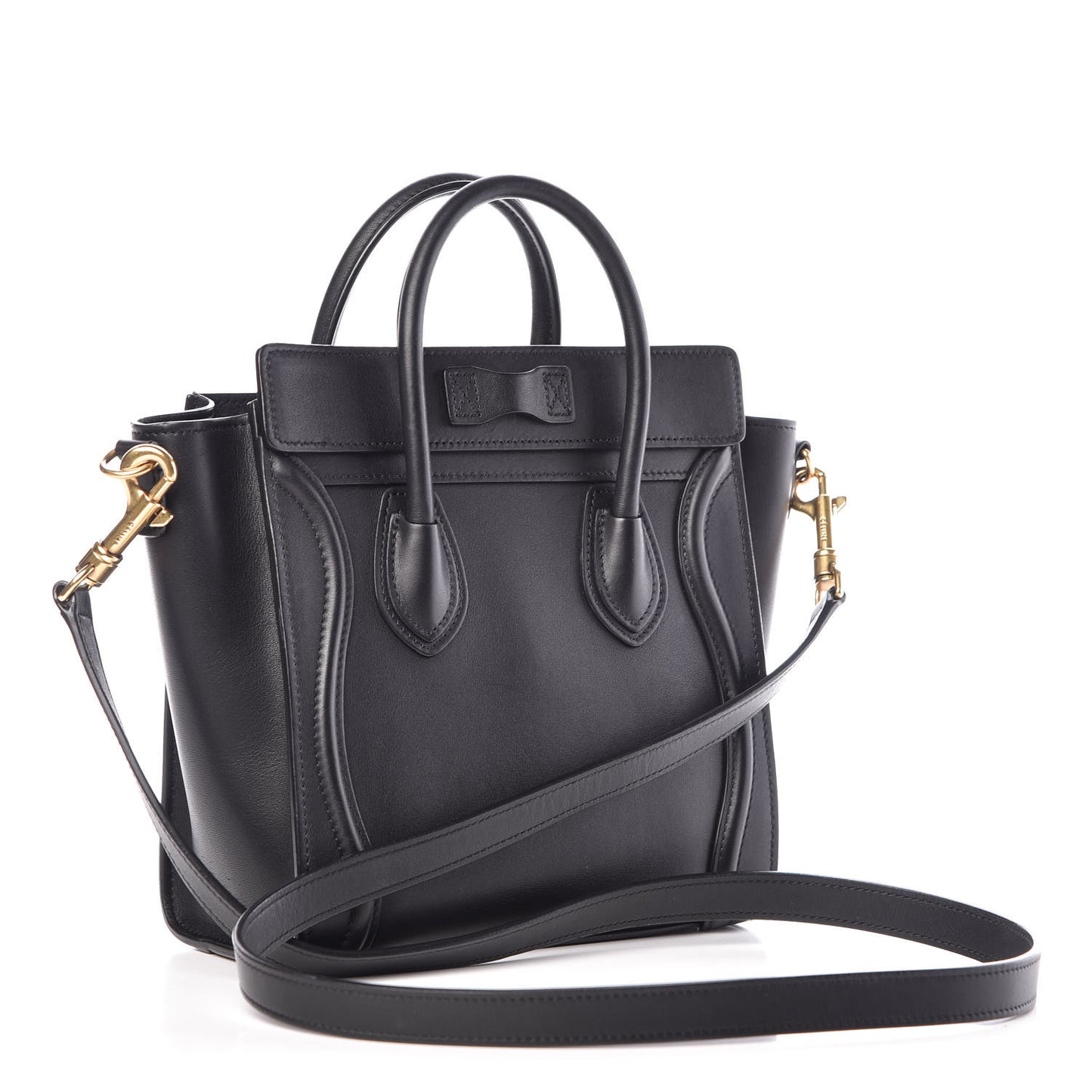 Smooth Calfskin Nano Luggage Black