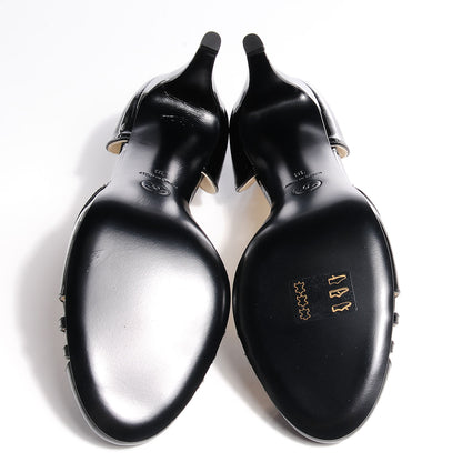 Chanel Patent CC Pumps 38 Black 5 of 6