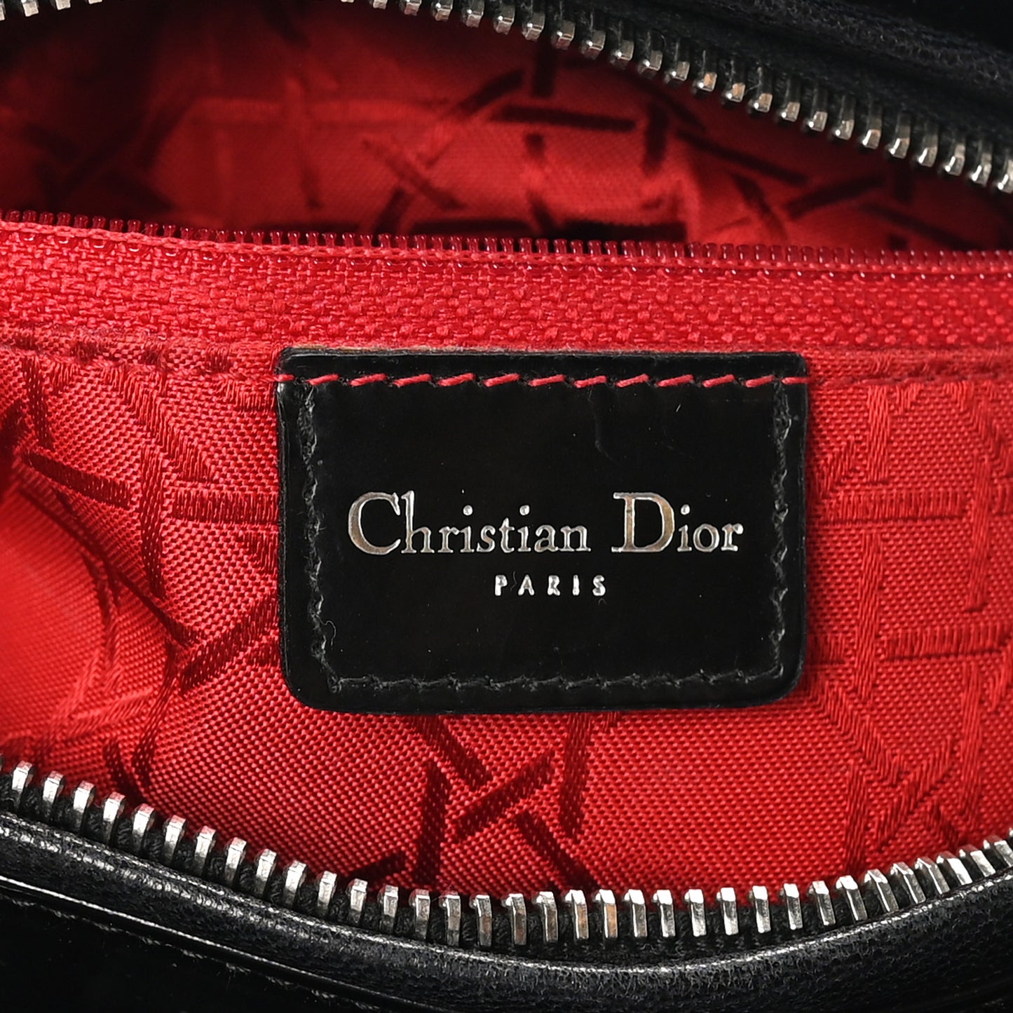 Patent Cannage Medium Lady Dior Black