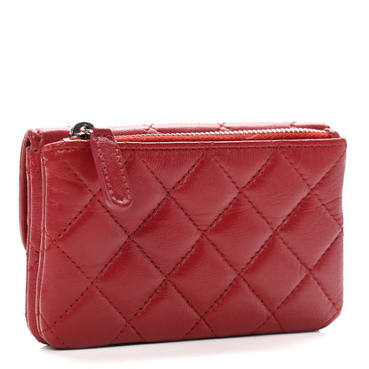 Chanel Lambskin Quilted Coin Purse Red 6 of 19