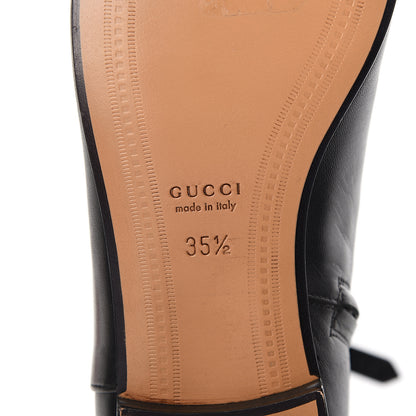 Gucci Malaga Kid Womens Jordaan Ankle Boots 35.5 Black 6 of 9
