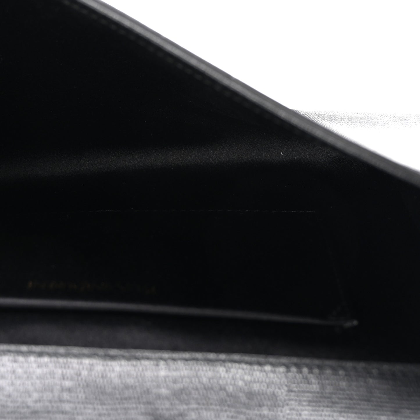 Textured Calfskin Classic Y Ligne Clutch Black