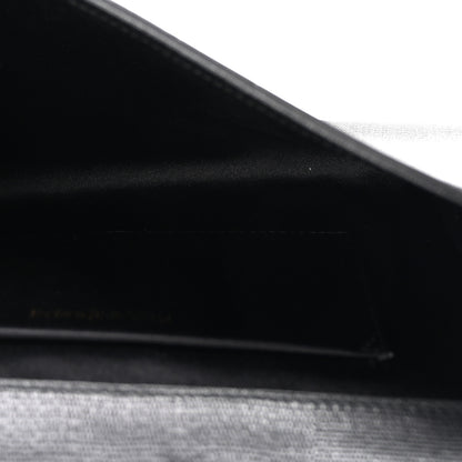 Saint Laurent Textured Calfskin Classic Y Ligne Clutch Black 5 of 6