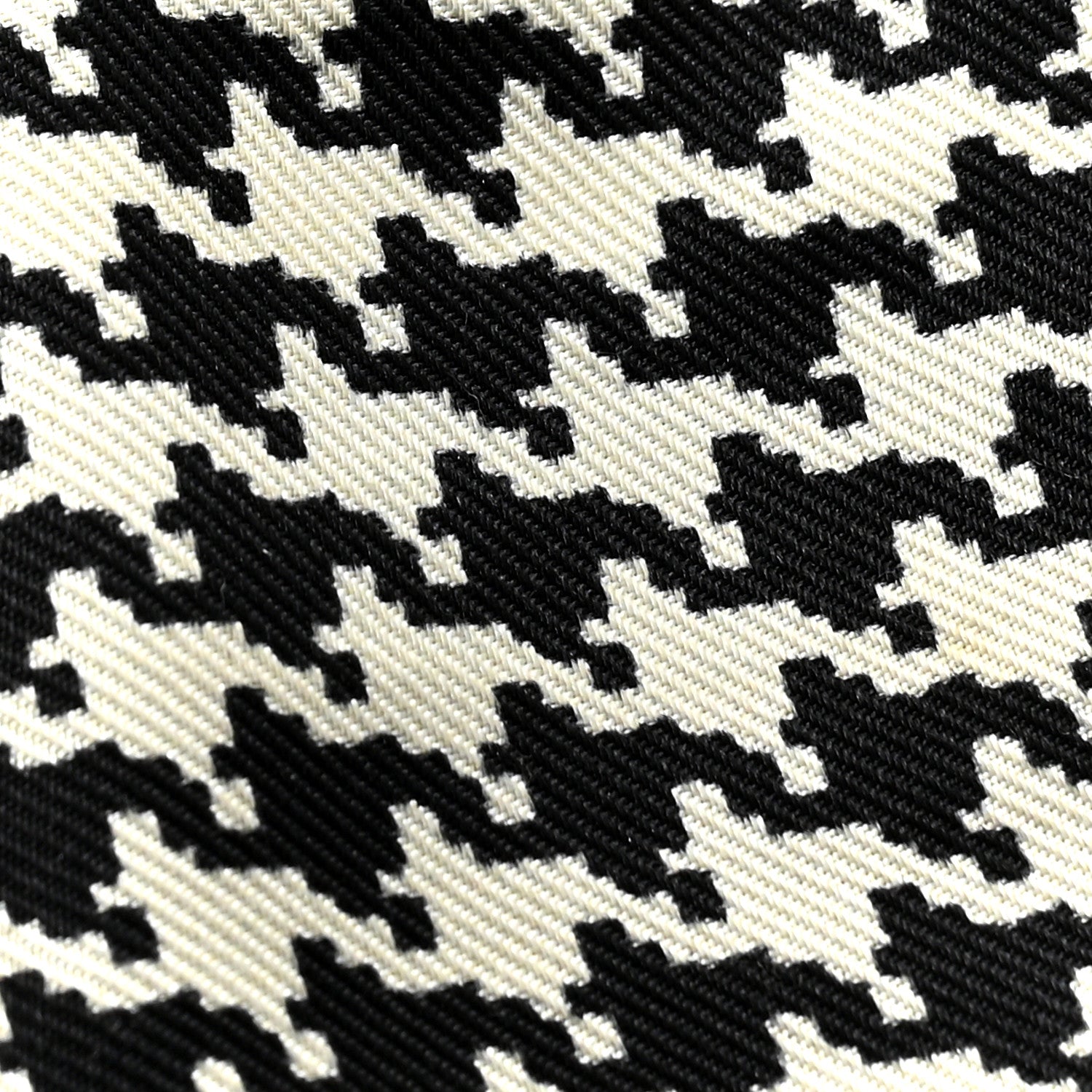 Christian Dior Silk Houndstooth Mitzah Scarf Black White 5 of 6