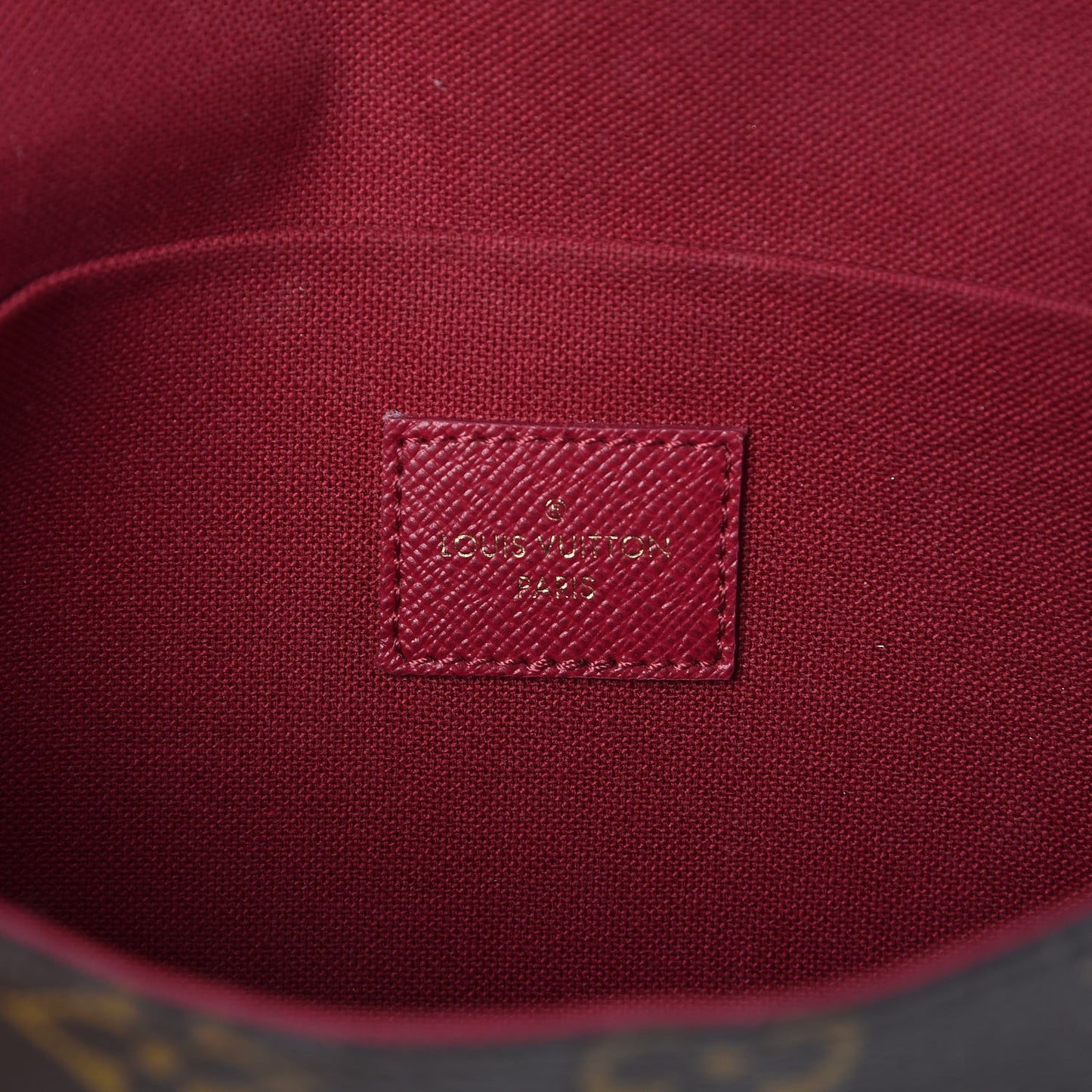Monogram Pochette Felicie Chain Wallet Fuchsia