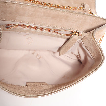 Burberry Suede and Lace Clutch Nude 5 of 8