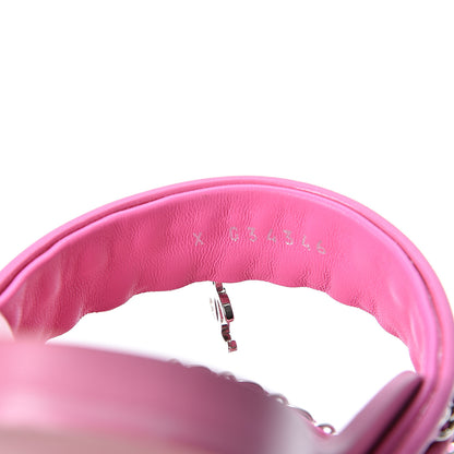 Chanel Calfskin Chain CC Thong Flat Sandals 36 Pink 9 of 11