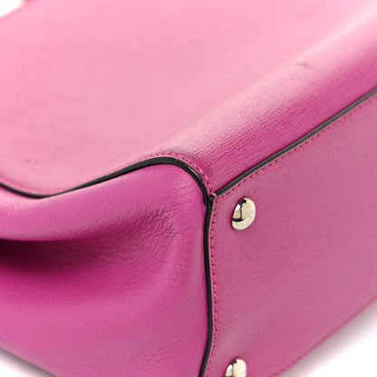 Fendi Vitello Elite Petite 2Jours Tote Magenta 18 of 23