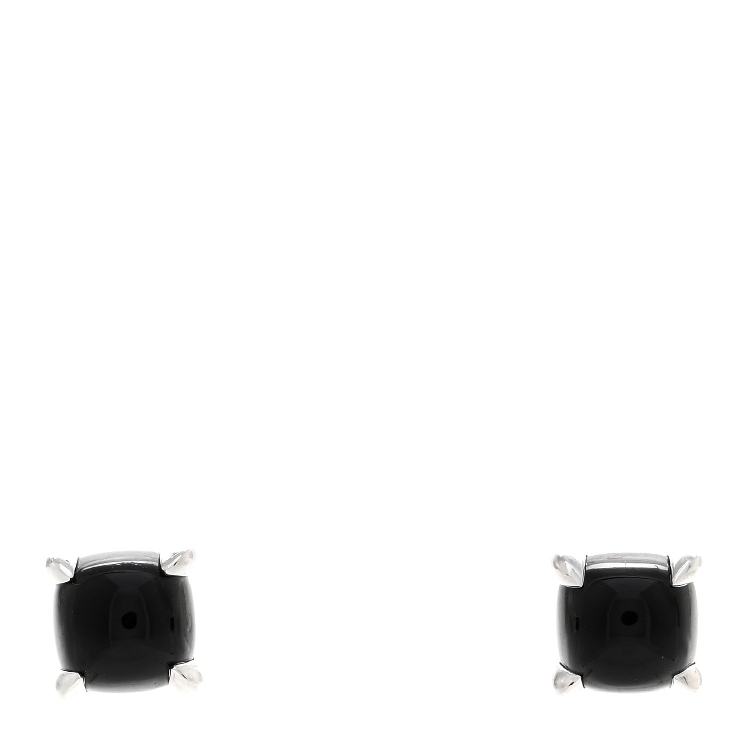 Sterling Silver Black Onyx Paloma Picasso Sugar Stack Earrings