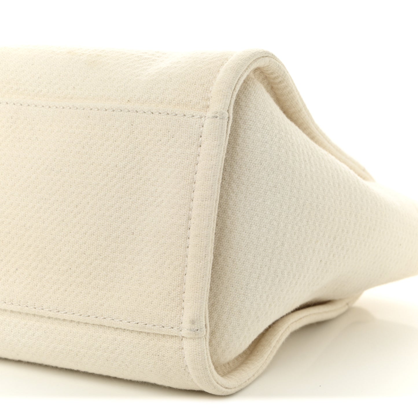 Mixed Fibers Small Deauville Tote White