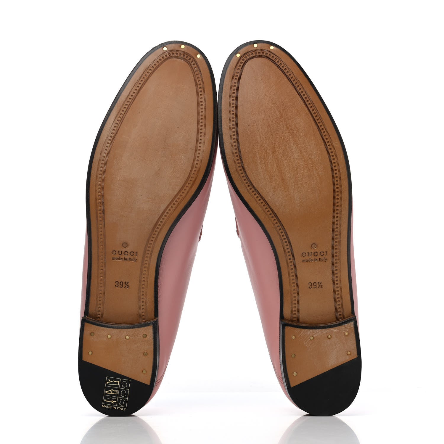 Gucci Lambskin Womens Brixton Horsebit Loafers 39.5 Perfect Pink 4 of 4