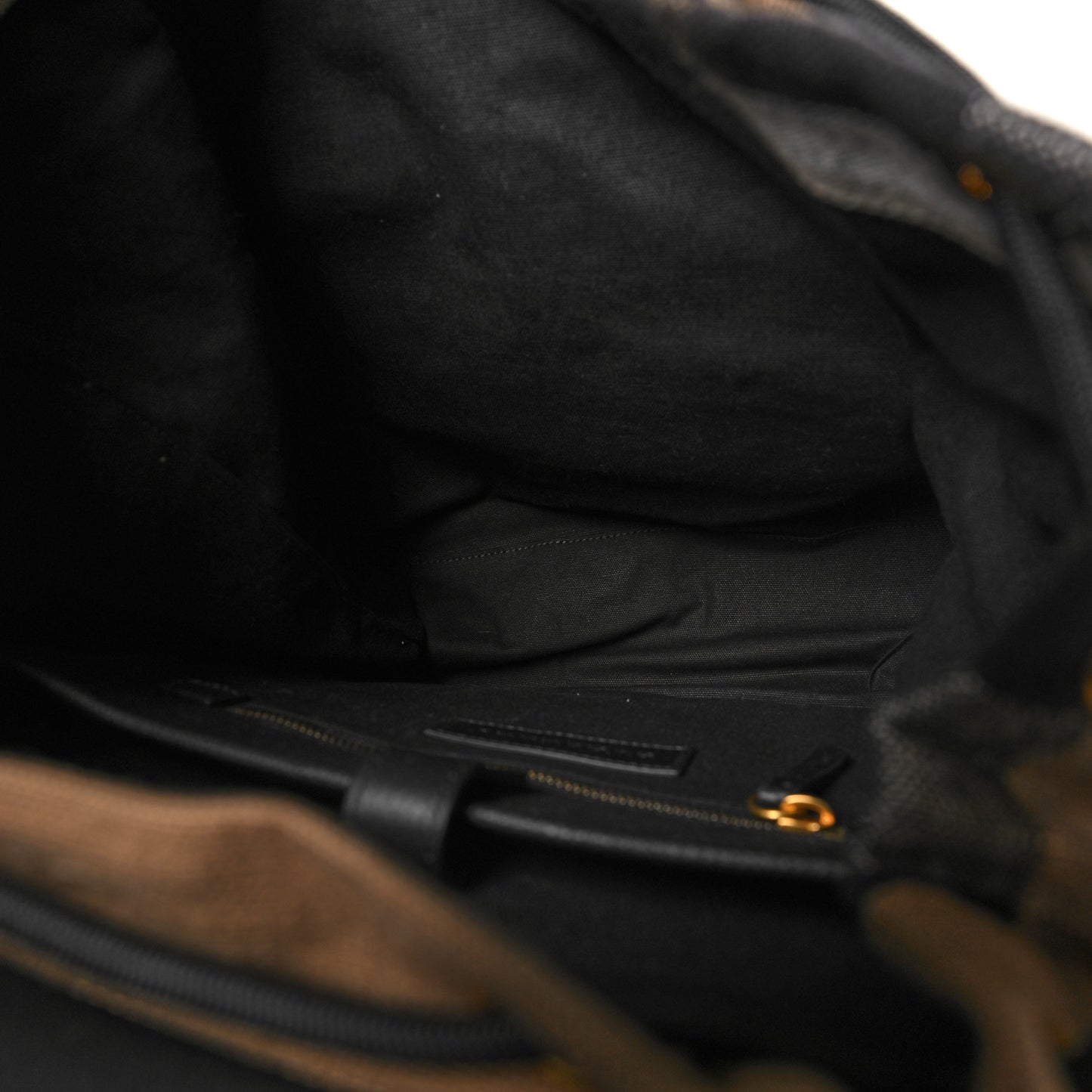 Canvas Mega Check Small Brookdale Backpack Black