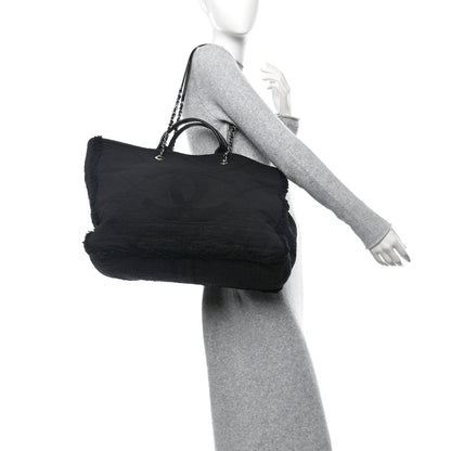 Chanel Canvas Extra Large Double Face Shopping Tote Black 2 of 10