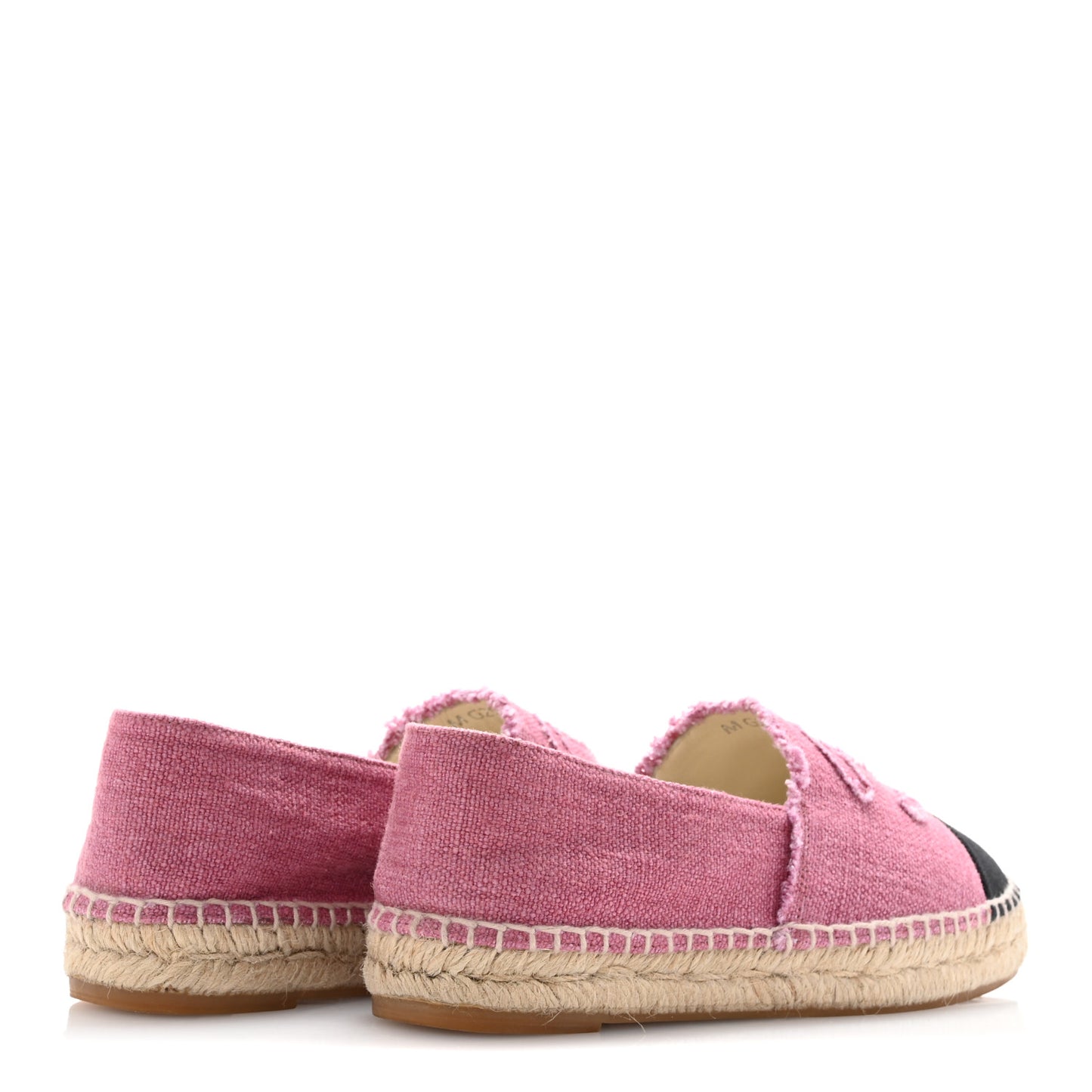 Linen CC Espadrilles 36 Pink Black