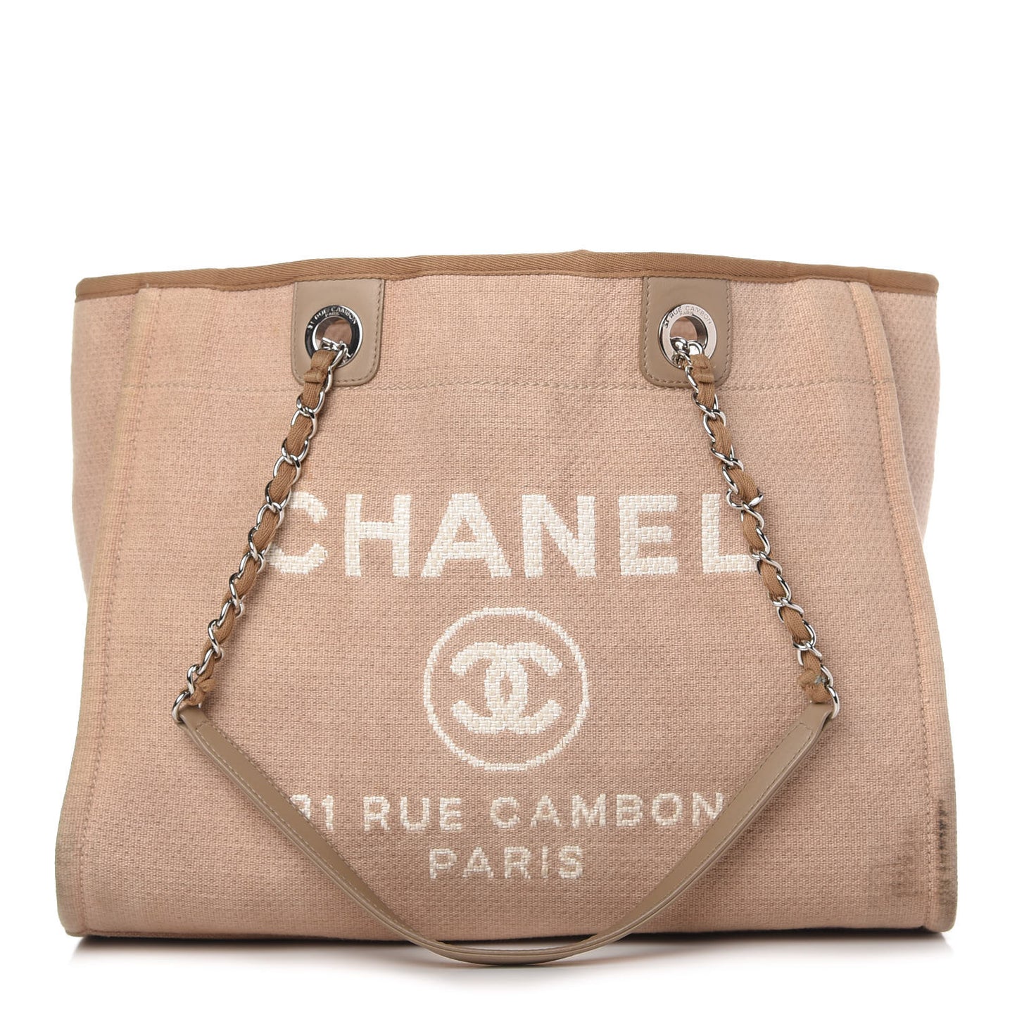 Canvas Small Deauville Tote Ecru